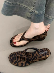 YX | Leopard Print Wedge Slipper
