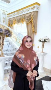 Khimar Ceruty Printing Abidah: Desain Nyaman & Elegan