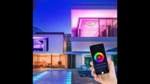 30W Modern Ceiling Lamps RGB 2700K-6500K Dimming Smart Ceiling Light Tuya Smart Life Led Lights 220V WIFI Bluetooth APP Remote Control Voice Control Ambient Lights for Alexa Google Home for Bedroom Home Decor