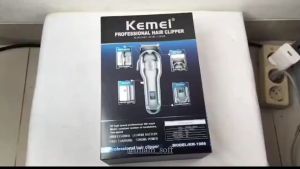 KEMEI Hair Clipper KM 1986 Alat Cukur Rambut Tanpa Kabel Elektrik / Mesin Cukur Portable