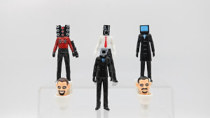 Skibidi Toilet Man Camera Man Figure TV Speaker Man Model Cameraman Funny Doll Action Figures Decorations PVCl Toy Collectible