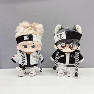 yishujia office | Original Non-Attribute Black and White Agent Doll Clothes
