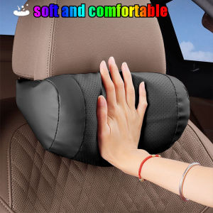 1 Pcs Breathable Napa Leather Headrest Neck Pillow Car Head Neck Pillows For Mazda CX-3 CX-4 CX-5 Atenza BT-50 Mazda 2 Mazda 6