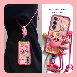 Ins Phone Case VIVO V40 Lite V40 Pro V30e V30 Pro V29e V29 V27 V23 5G 4G New Fashion Cute Cartoon Strawberry Bear Hello Kitty Stereoscopic Doll Casing with Crossbody Lanyard 2024