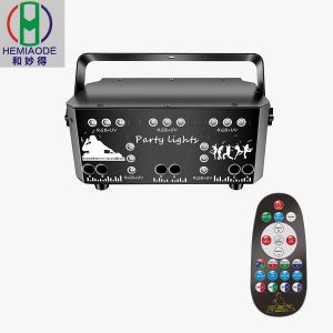 2025 New 21 Eyes Stage Nightclub Bar Party Laser Light (Remote Control DMX Console Self-Propelled Sound Control)