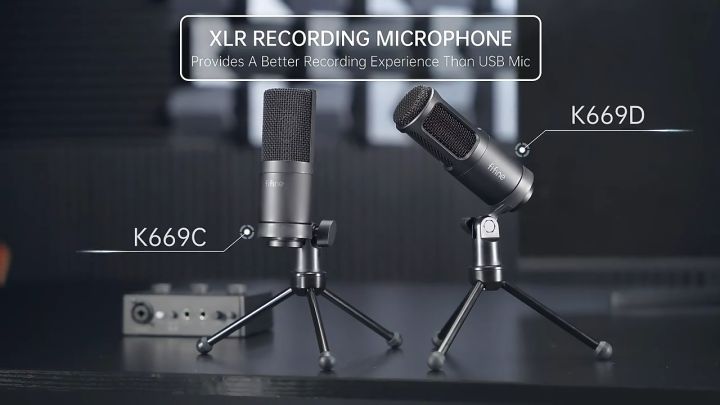 FIFINE XLR/USB Gaing Icrophone Set, Dynaic PC Ic For Streaing