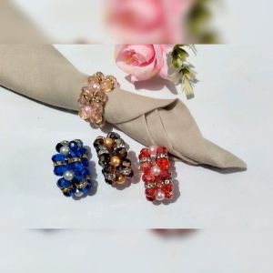 Hijabnur1 -  Cincin Hijab -  Ring  Kristal Ceko Handmade