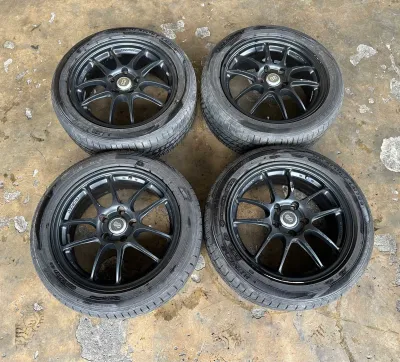 Original Enkei PF01 JDM Wheel 17” 17inch 5H 114.3PCD 7JJ ET53 Honda Toyota Nissan Sport Rim Used Japan 🎌🇯🇵