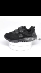 FIURI - ANDO- AIDA VELCRO 29-36 FULL HITAM - Sepatu Kets Wanita-Sepatu Sneakers Wanita-Sepatu Olahraga Sport Wanita-Sepatu Casual-Sepatu Jogging Lari Fitness Gym Senam Wanita-Sepatu Anak Perempuan Cewek-Sepatu Sekolah Bertali SD SMP SMA