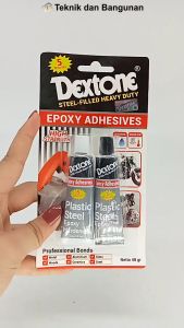 Lem besi Dextone Epoxy Abu 5 menit 48gr