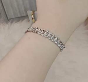 GELANG PERAK925 TITANIUM SILVER MOTIF SISIK KAIT ANTI KARAT PERHIASAN FASHION WANITA ANTI LUNTUR