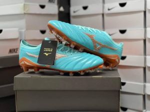 รองเท้าสตั๊ด Mizuno MORELIA NEO III Japan หนังแท้มีของแถมฟรี ใส่ไม่พอดีเปลี่ยนไซส์ได้ สินค้าใช้เวลาเดินทาง 2-3 วัน มีเก็บเงินปลายทางได้