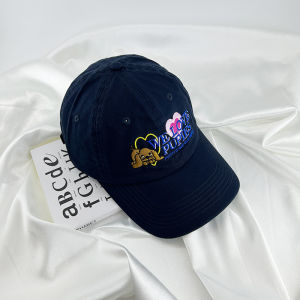 หมวกเบสบอลทรงกลมพิมพ์ลายหมากรุกปักลายรูปหัวใจสำหรับผู้ชายและผู้หญิงที่สวมใส่สบาย หมวกทรงกลมแบบอเนกประสงค์สำหรับเยาวชนวัย 15-34 ปี