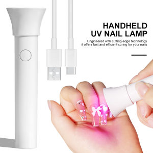 Portable Nail UV LED Lamp Rechargeable for Nails Gel Polish Drying Resin Quick UV Light Lamp for Nails Art Desk Stand Removable