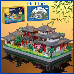 BETTIE Blok Bangunan Diy/Blok Bangunan Nano Arsitektur Cina/Blok Bangunan Partikel Mikro
