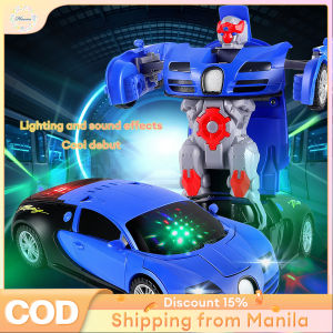 Cool RC Car 1-Button Transform  LED Lights | 360° Spin Drift & Realistic Smoke Spray Awesome Toy