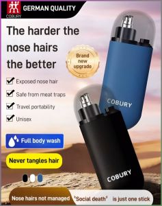 High-speed Motor Exclusive Care for the Man Nose Hair Trimmer Never Get Stuck Reduces Bacterial Growth