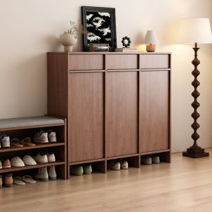 Entry-integrated Wooden Vintage Storage Shoe Cabinet