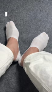 Tất nam cổ ngắn lười. Vớ nam tàng hình có lưới thở 93% cotton có 8 dải silicon chống tuột gót - Bubi Luxury