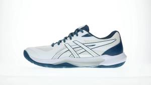 ASICS Men GEL-TACTIC 13 Indoor Court Shoes in White/Mako Blue