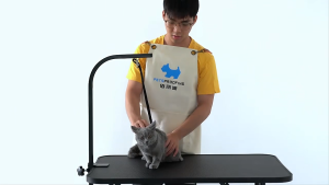 Dog Grooming Table Foldable Heavy Duty Iron Frame With Arm Noose Non Slip Desktop Pet Cat Grooming Table Stable