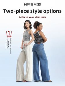 HIPPIE MISS | Slimming Pear Shape Straight Wide Leg Jeans