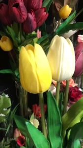 ดอกทิวลิป ดอกไม้ประดิษฐ์เกรดพรีเมี่ยม ทิวลิปก้านยาว งานสวยเสมือนจริง ดอกละ 90 บาท