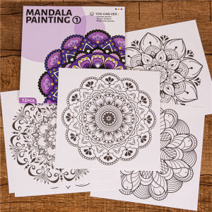 การ์ดสีลายมังกร สมุดสีสันสดใส สมุดวาดภาพ สมุดวาดภาพเพื่อการออกกำลังกายทางจิตใจ สมุดสีสันสดใส สำหรับผู้ใหญ่ ใช้เพื่อการลดความเครียด