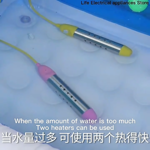 เครื่องทำน้ำอุ่น เครื่องทำน้ำร้อนแบบจุ่ม 2000W การควบคุมอุณหภูมิที่ฉลาด ความร้อนอย่างรวดเร็ว