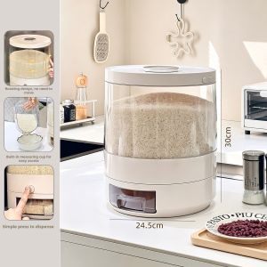 Moisture-Proof Anti-Moth Rotatable Sealed Rice Storage Box