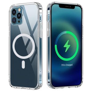 iPhone Case Magnetic Phone Cover iPhone 14 13 Pro Max Magsafe Hybrid Transparent Clear Case Supports M.S Charging