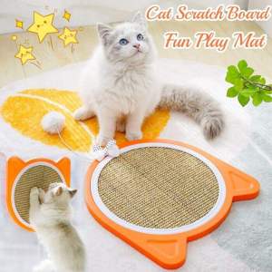 Cat Scratch Board Bed Cat Head Shape Vertical Cat Climbing Toy Resistant Claw Scratching Toy Fun Sup