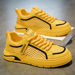 Breathable Mesh Lace-up Shoes for Men