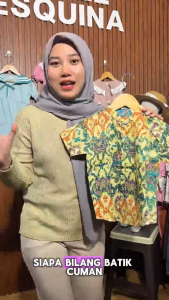 Little Esquina Kemeja Anak Bayi Model Kerah Baju Batik Lengan Pendek LE 2150