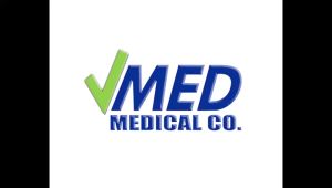 VMED High-Quality 10 Level Adjustable Aluminum Quad Cane with Automatic Lock Walking Aid Device