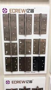 Stainless Steel 4-Inch Automatic Spring Hinges for Wooden Concealed Doors with Hydraulic Door Closer Parent-Child Type