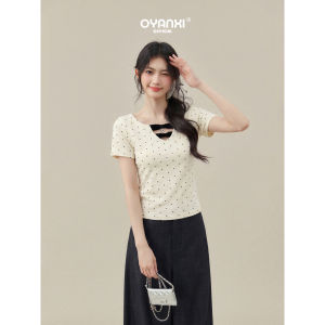 OUYANGXI | Áo Thun Nịt Eo Thời Trang