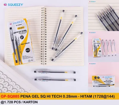 pulpen pena HI-TECH 028 mm isi 1 lusin / 12 pcs Squezy
