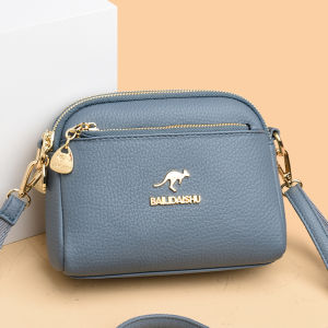 กระเป๋าหนังแท้สำหรับคุณแม่ กระเป๋าสะพายข้างผู้หญิง กระเป๋าสะพายไหล่แบบอเนกประสงค์ กระเป๋าถือทรงสี่เหลี่ยมเล็ก กระเป๋าสะพายข้างแบบอเนกประสงค์