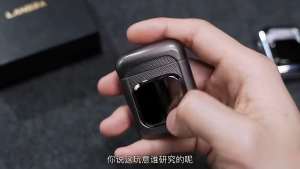 Dual-arc electronic pulse magnetic sliding stress-relief lighter transparent visible chip rechargeable lighter