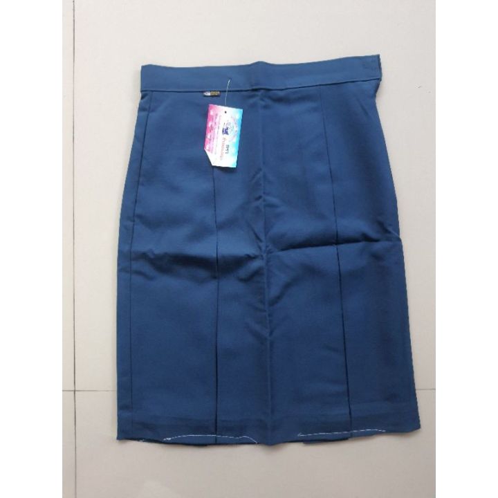 กระโปรงนักเรียน จีบ ทวิส กระโปรง จีบ #กระโปรงนักเรียน จีบ ทวิส  #สีกรมเซนต์โย #กรมเซนโย กรมเซ็นโย #กรม #เซนต์โย ผ้าบลูลุ๊ค ตราช้างแมมมอธ