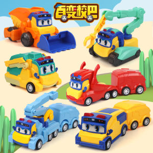 Versatile Robot Toy Set for Boys Car Transforming Doll Educational Plaything Geod School Bus Reverse Vehicle Toy Car Puzzle