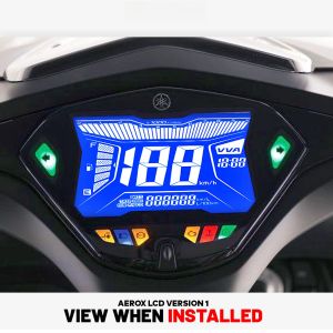 หน้าจอดิจิตอล Yamaha Aerox 155/NVX 155 LCD Display แสดงความเร็ว-เวลา-ระยะทาง มาตรวัดความเร็วดิจิตอล