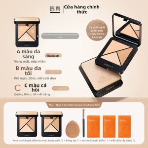 Lucenbase | Kem Che Khuyết Điểm Ba Màu Làm Sáng Da Mặt
