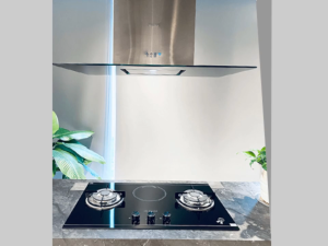 Máy hút mùi áp tường Malloca MC9053ISLA inox kính đen cao cấp điều khiển công suất hút 850m3h