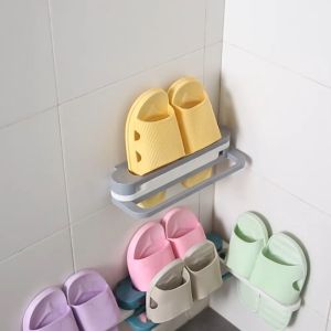 ชั้นแขวนรองเท้า ที่จัดเก็บรองเท้า ที่แขวนผ้าขนหนู ชั้นรองเท้า ชั้นวางอเนกประสงค์ ที่แขวนอุปกรณ์ห้องน้ำ จัดเก็บอเนกประสงค์ พร้อมส่ง