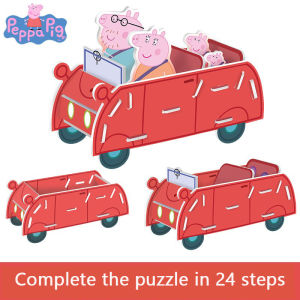 Peppa Pig Three-Dimensional Puzzle 3D Model Hand Cut Free Hand Childrens Educational Early Education Toys Birthday Gift