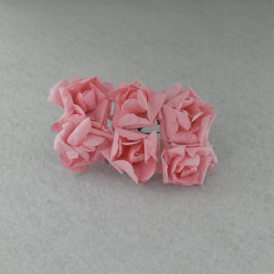 Handmade Champagne-colored Curved-edge Paper Flowers for Candy Boxes