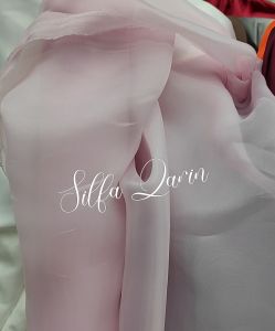 Kain Bahan Organza Silk Polos Premium (Grade A) / Organza Silk Polos (Harga Per 0.5Meter)