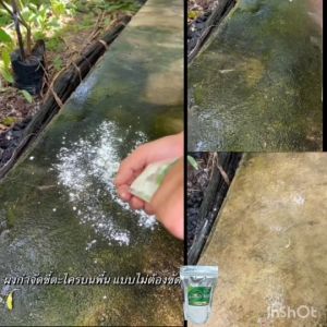 ผงขจัด 1 แถม 1 สูตรใหม่ เบาแรงขัด ประหยัดเวลา พื้น 150 กรัม ผงกำจัด ผงขัด ตะไคร่น้ำ